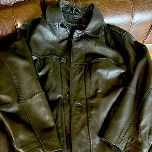 Leather coat for men